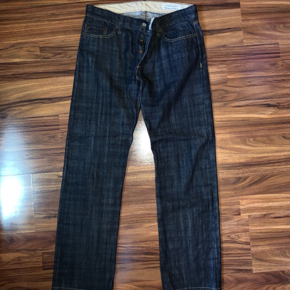 Rag & Bone Dark Wash Button Fly Jeans